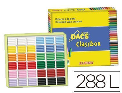 Lapices de Cera Dacs Classbox Caja de 288 Unidades 12 Colores Surtidos