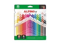 Lapices de colores alpino up mina premium caja de 24 unidades colores surtidos