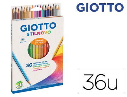 Lapices de colores giotto stilnovo caja de 36 colores surtidos