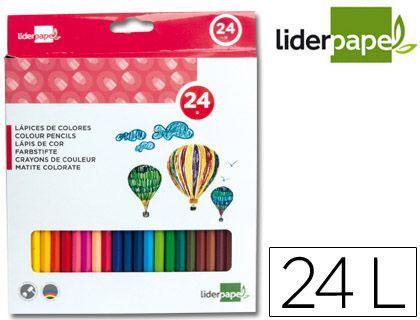 Lapices de Colores Liderpapel Caja de 24 Colores