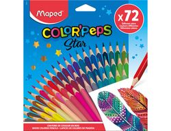Lapices de colores maped color peps star caja de 72 colores surtidos