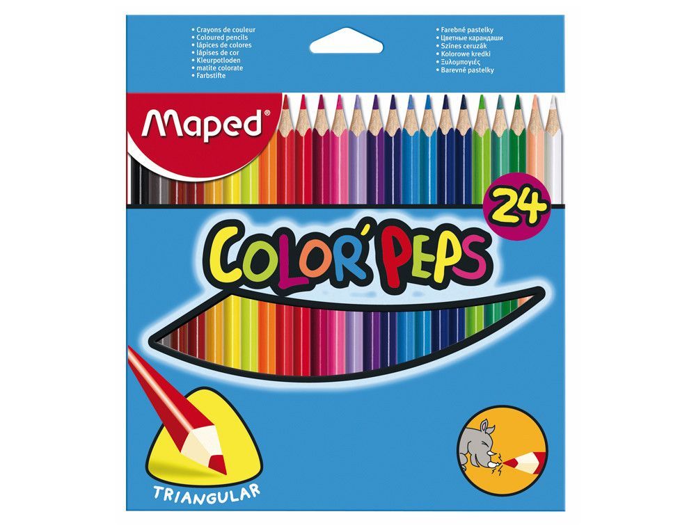Lápices de colores Maped estuche 24 unidades