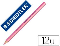 Lapices Fluorescente Staedtler Triangular Top Star Rosa Caja de 12 Unidades