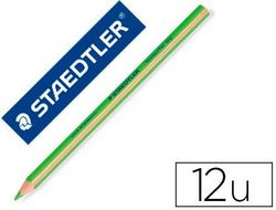 Lapices Fluorescente Staedtler Triangular Top Star Verde Caja de 12 Unidades