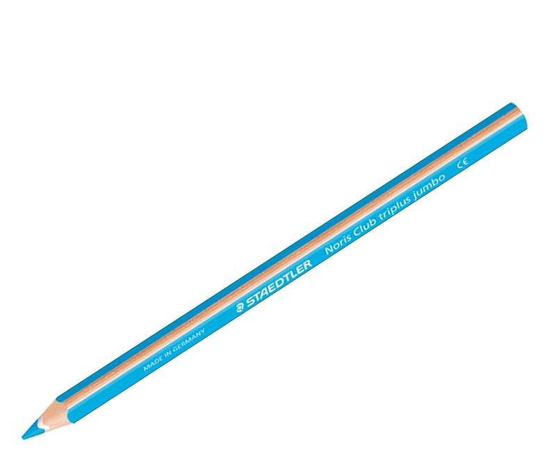Lápiz color triangualar NORIS JUMBO, Azul Claro 12 und.