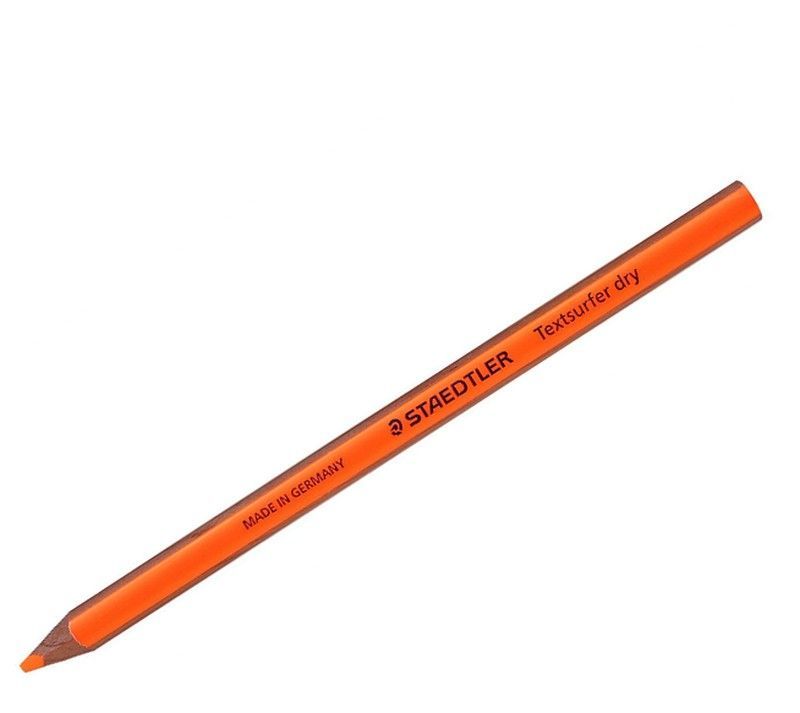 Lápiz fluorescente triangualar TEXTSURFER DRY, Naranja 12 und.