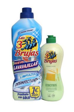 Las 3 Brujas Bact.Limpiazul 1l+Vajill500