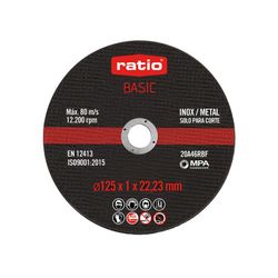 Lata 10 Discos Corte Inox.Basic 125Mm.