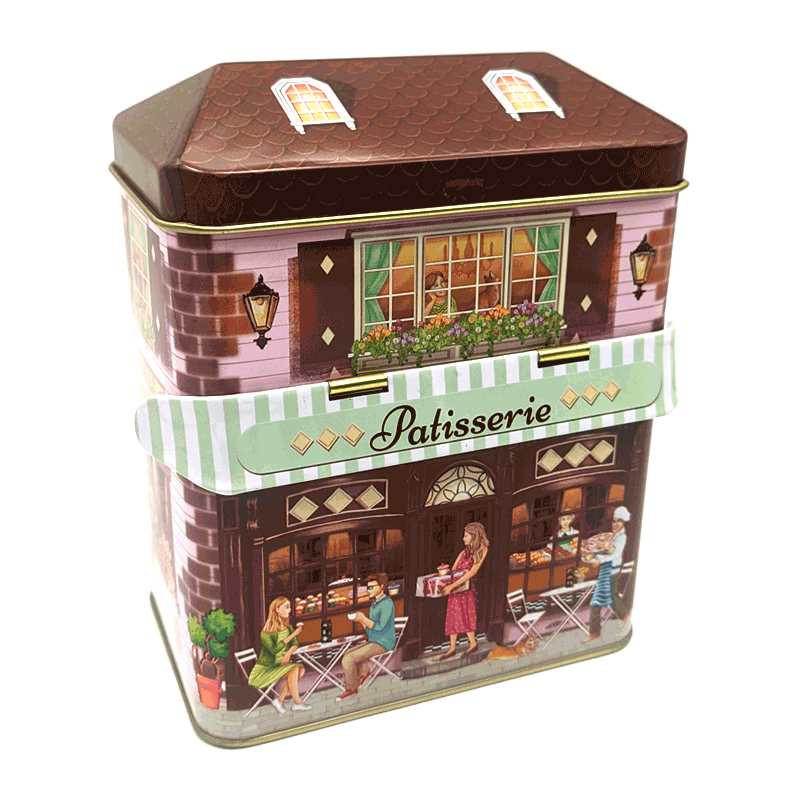 Lata bombones 'Pasteleria'. Con 150 gramos de bombones praliné