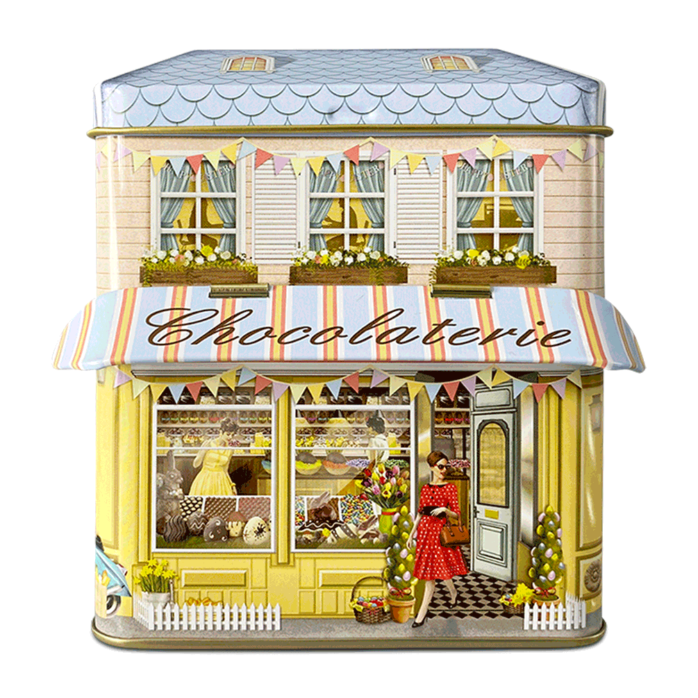 Lata bombones praliné leche 'Casita bombones Chocolaterie' 150g