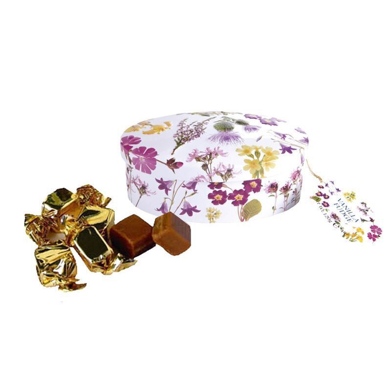 Lata Caramelos Fudge Escocia flor silvestre scot Gardiners of Scotland 120 grs