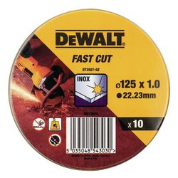 Lata con 10 discos Corte de Alto desempeño para acero INOX Dewalt DT3507-QZ