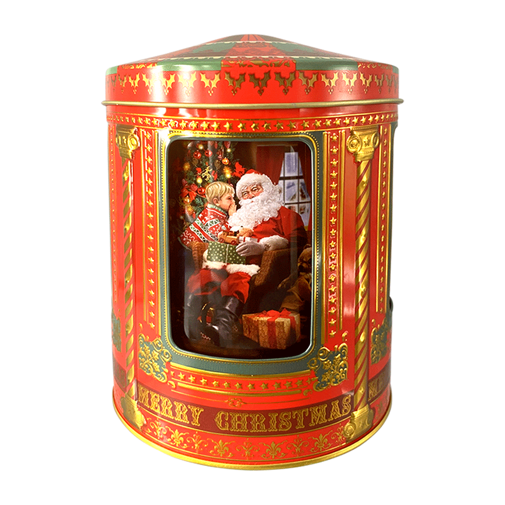 Lata musical bombones praliné leche 'Carrusel Santa' 150g