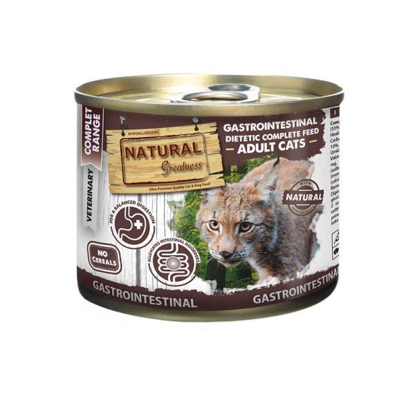 Lata natural para gato adulto dieta gastrointestinal 200gr