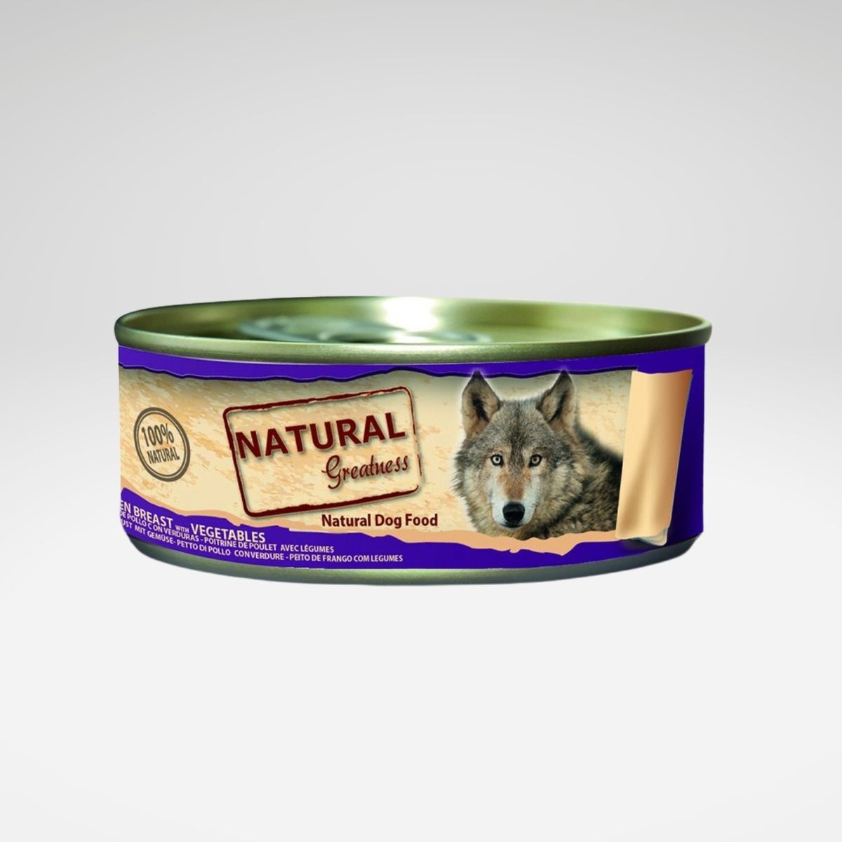 Lata natural para perro adulto pollo con vegetales 156gr