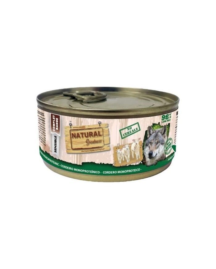 Lata natural para perro cordero monoproteico 170gr