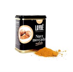 Lata Nuez moscada molida Laybé Especies Gourmet 70 grs