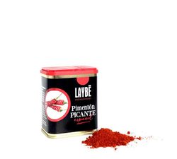 Lata Pimentón Picante Selección Español Laybé Especies Gourmet 80 grs