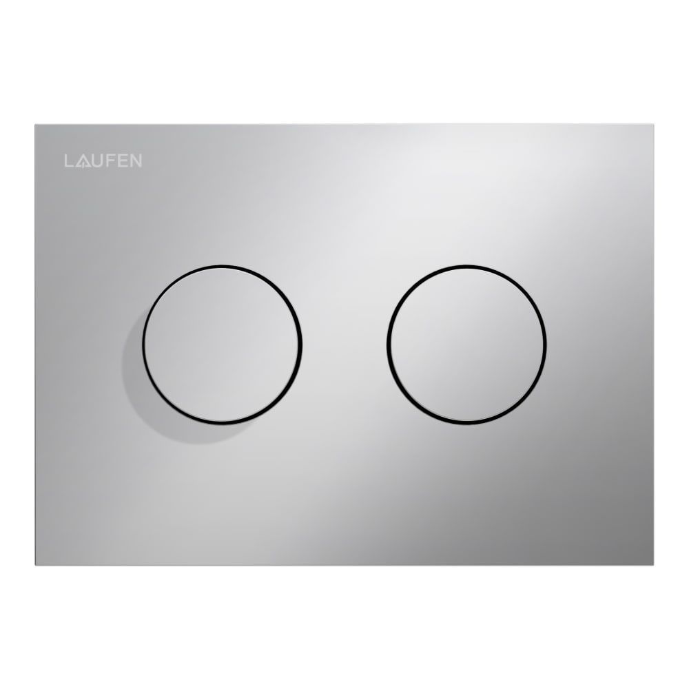 Laufen INEO Placa de accionamiento INEO GROOVE, CROMO MATE descarga dual (pulsador)