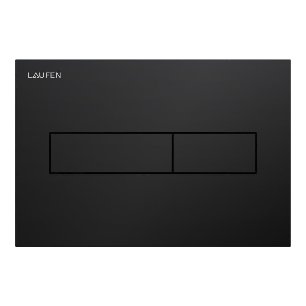 Laufen INEO Placa de accionamiento INEO HORIZON,NEGRO MATE descarga dual (pulsador)