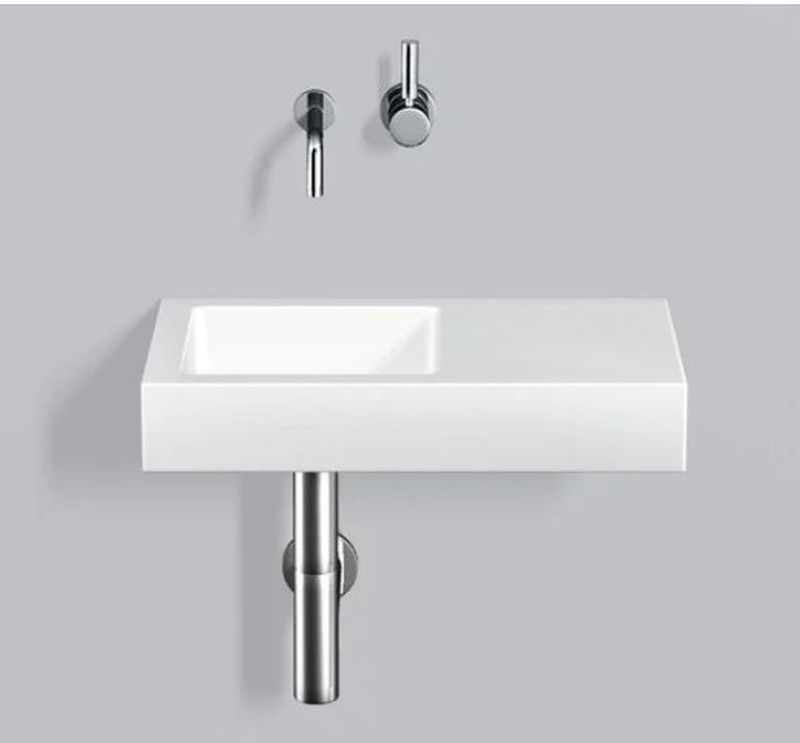 Lavabo a pared de acero esmaltado, de Alape ALAWTQS525HL