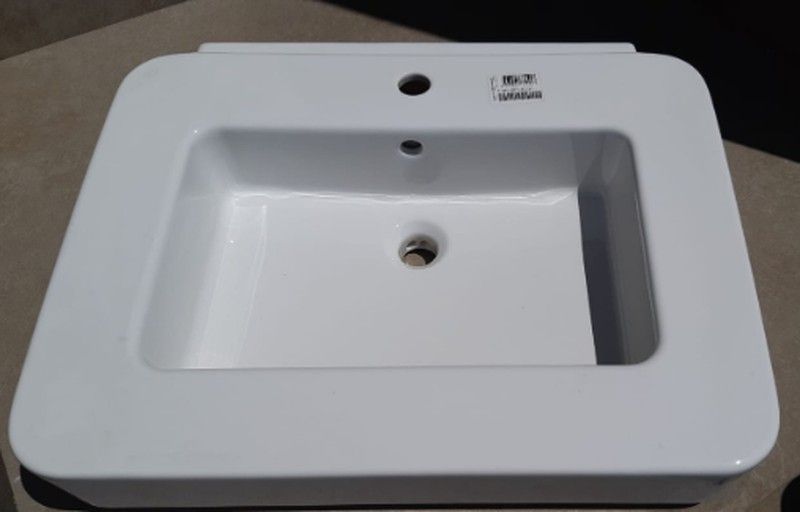 Lavabo a pared rectangular Soft Cube de Vitra VIT41890030001