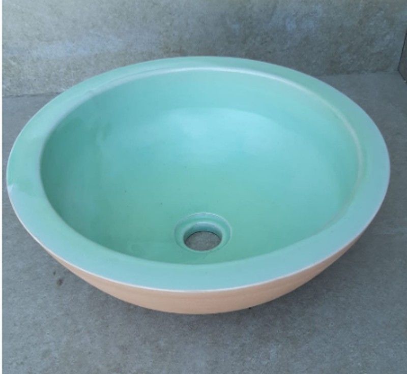 Lavabo de fango semi encastre 38,5cm, Verde Claro, Aq11 de Vitra VITAQ23R3531A