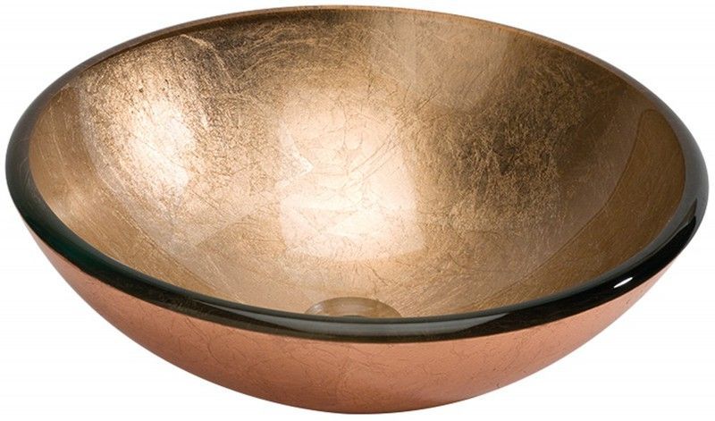 Lavabo Foglio Di Rame 42x42x14,5