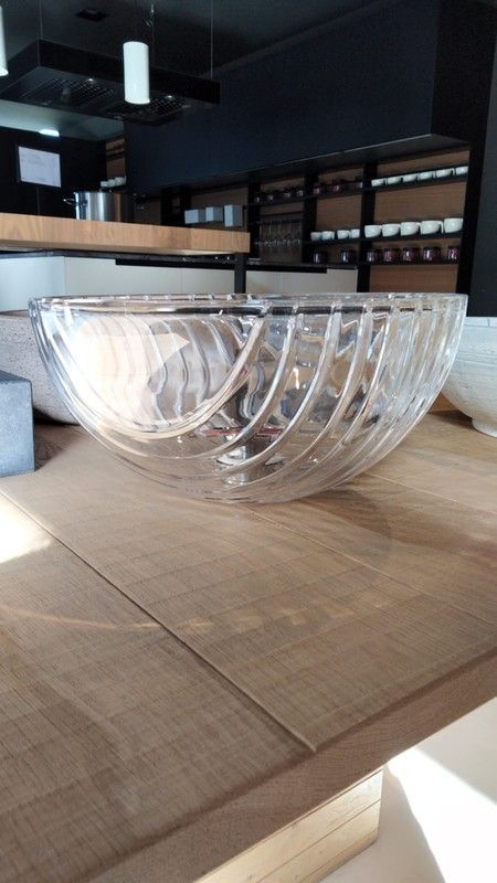 Lavabo Marinus de sobre encimera ovalado Ø34cm de Glass Design OBS462