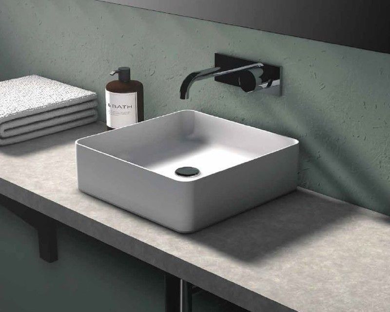 Lavabo sobre encimera Satet de color blanco, de Art&Bath ART030150277