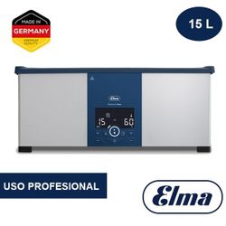 Lavadora Ultrasónica Acero Elma 19285 Serie Select 150 15L