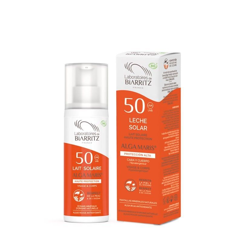Leche Solar SPF50 100ml Certificada Orgánica de Alga Maris