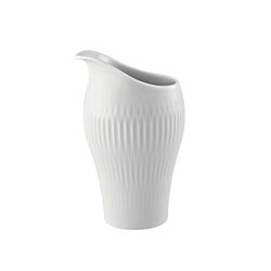Lechera de porcelana en blanco, 8,1 x 7,5 x 13,2 cm | Utopía