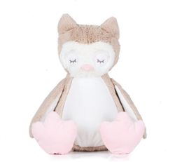 Lechuza de peluche con cremallera