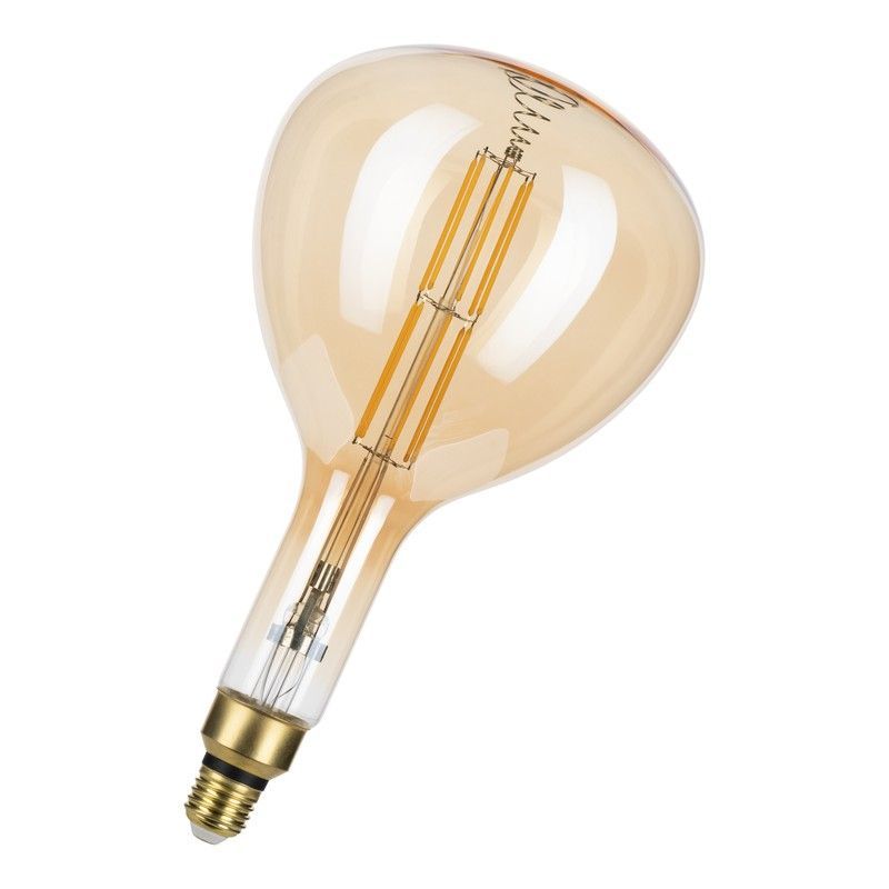 Led bailey 143044 big leo r180 e27 dim 8.5w (72w) 1000lm 825 dorado con luz regulable