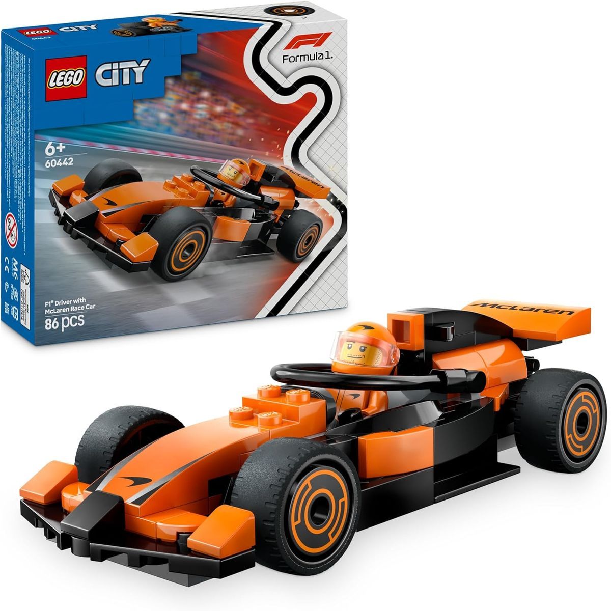 Lego City Formula 1 Piloto de F1 con Coche McLaren