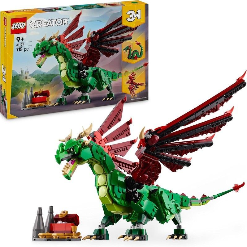 Lego Creator 3 en 1 Dragón Medieval
