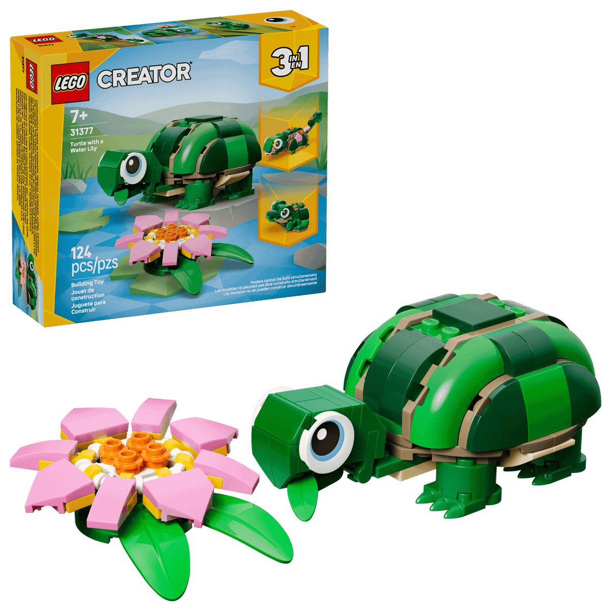Lego Creator 3 En 1 - Tortuga Con Flor Nenúfar
