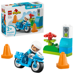 Lego Duplo - Moto de Policía Azul