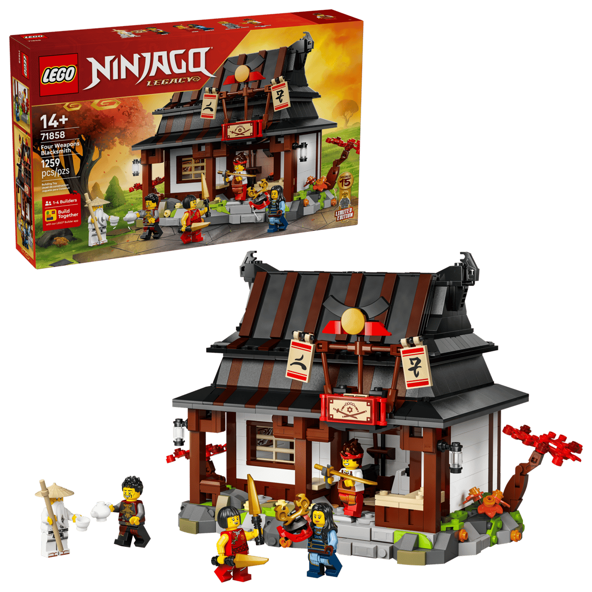 Lego Ninjago - Herrería Cuatro Armas (15 Aniversario)