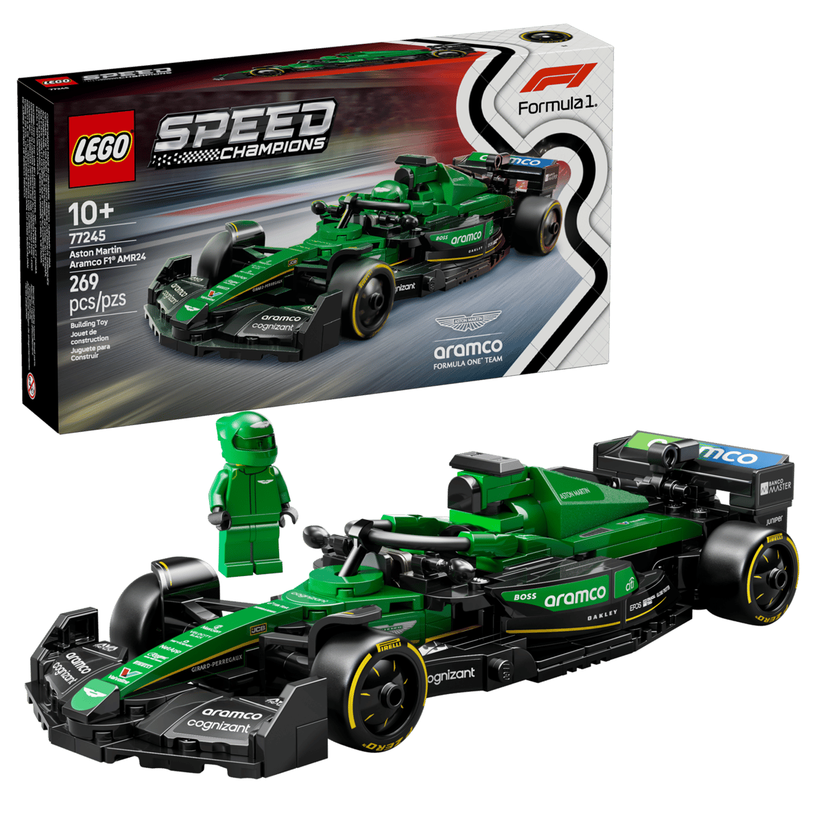 Lego Speed Champions - Coche de Carreras Aston Martin Aramco F1® AMR24