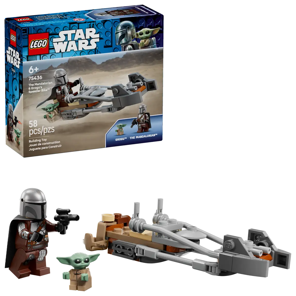 Lego Star Wars - Moto Speeder del Mandaloriano y Grogu