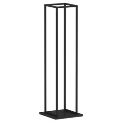 Leñero de acero en negro, 33 x 33 x 115 cm | Design