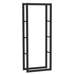 Leñero de acero en negro, 60 x 25 x 150 cm | Rack