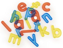 Letras translúcidas minúsculas 76 pcs