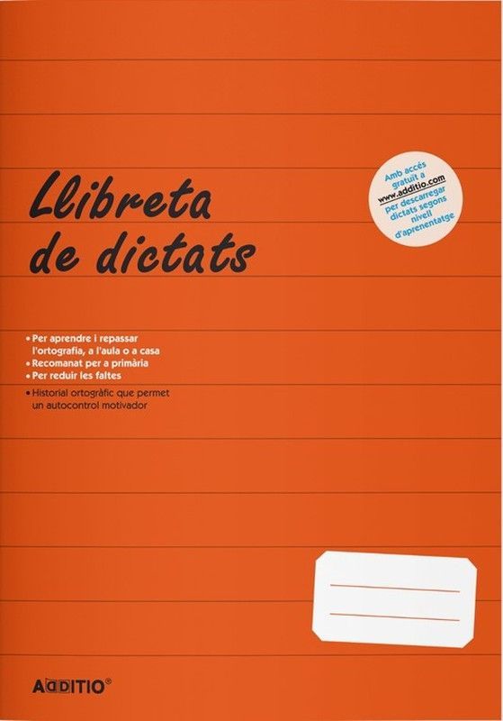 Libreta de Dictados Primaria ADDITIO (CATALÁN)
