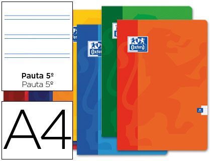 Libreta Escolar Oxford 48 H Din A4 2 Rayas Pauta
