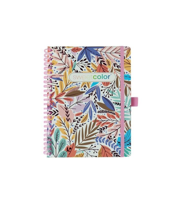 Libreta Espiral A5 80H Lisas 90gr Floral I