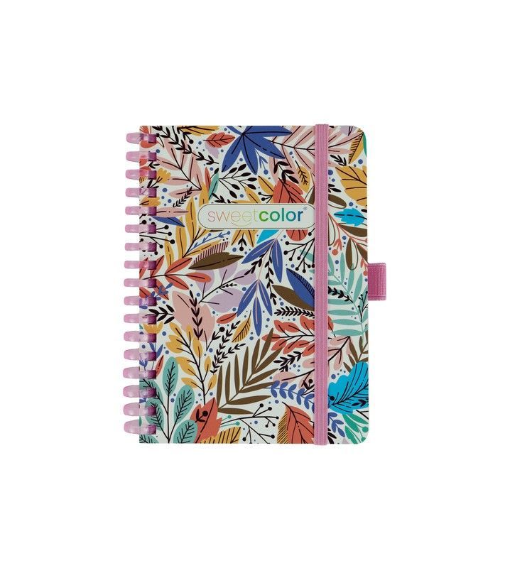 Libreta Espiral A6 80H Lisas 90gr Floral I