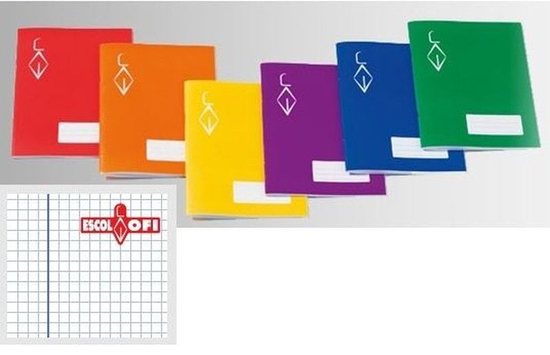 Libreta grapa 16 hojas 4º cuadricula 5*5 Con Margen
